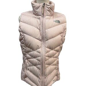 The North Face 550 Down Puffer Vest Women’s Medium Blush Pink EUC